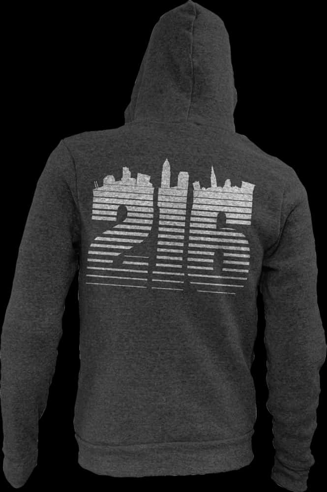 Image Of 216 Black Hoodie - Hoodie, HD Png Download PNG image with a transparent background, free high-resolution download