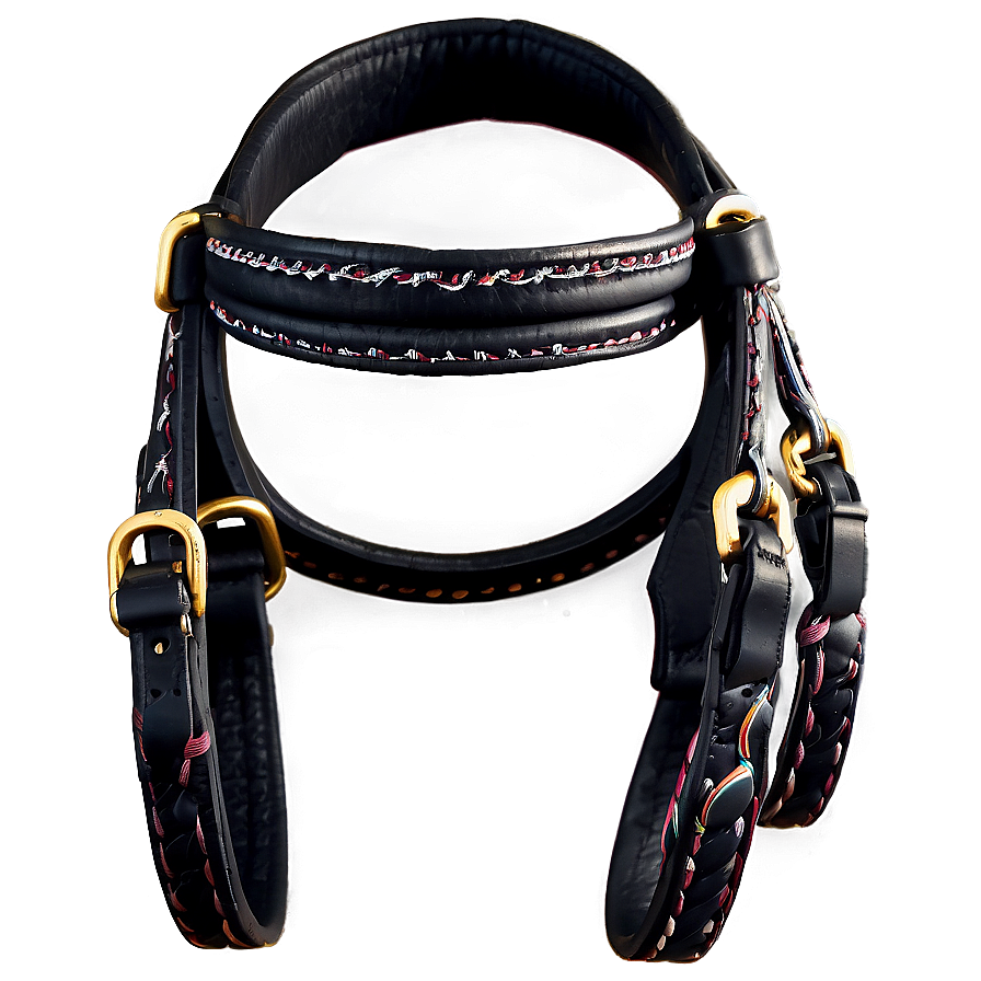 Black Horse Bridle And Saddle Png 06262024