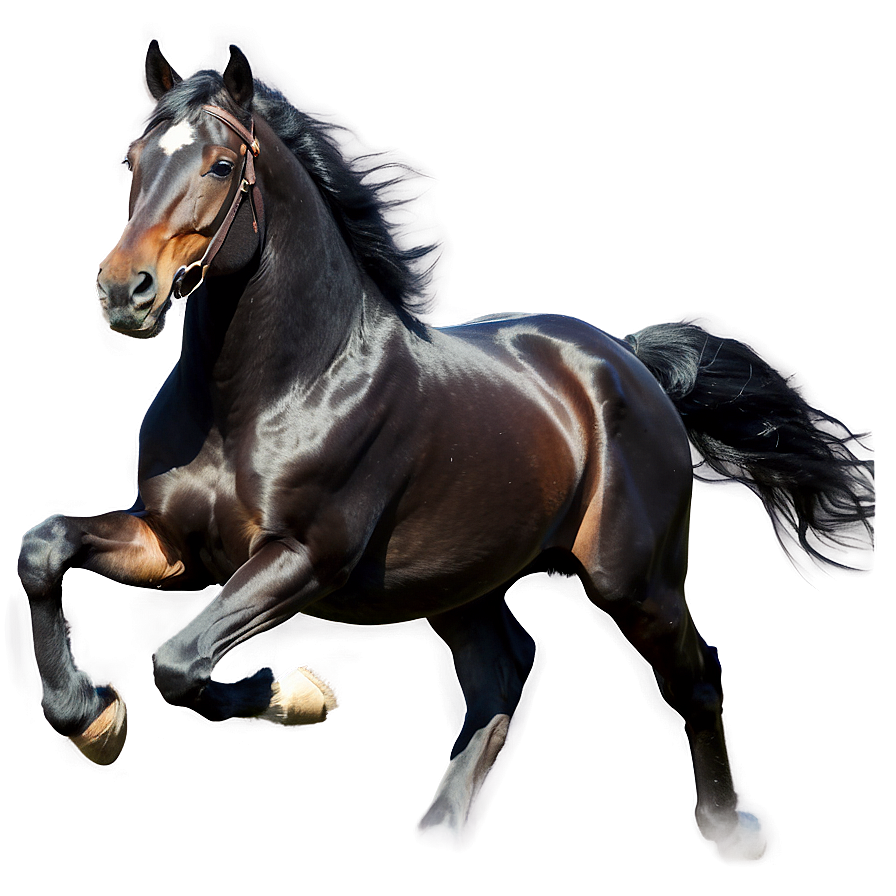 Black Horse Galloping Illustration Png Ury