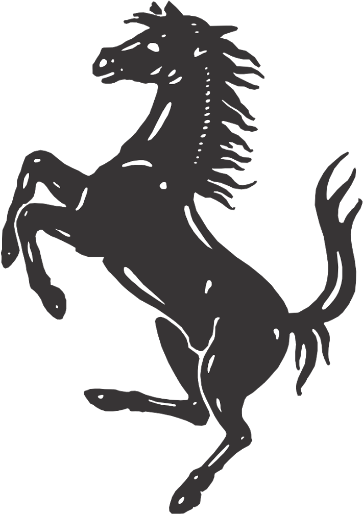 Black Horse Silhouette Logo