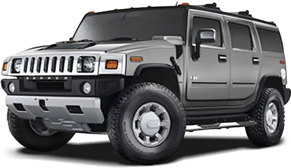 Black Hummer H2 S U V