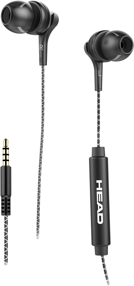 Black In Ear Headphoneswith Mic