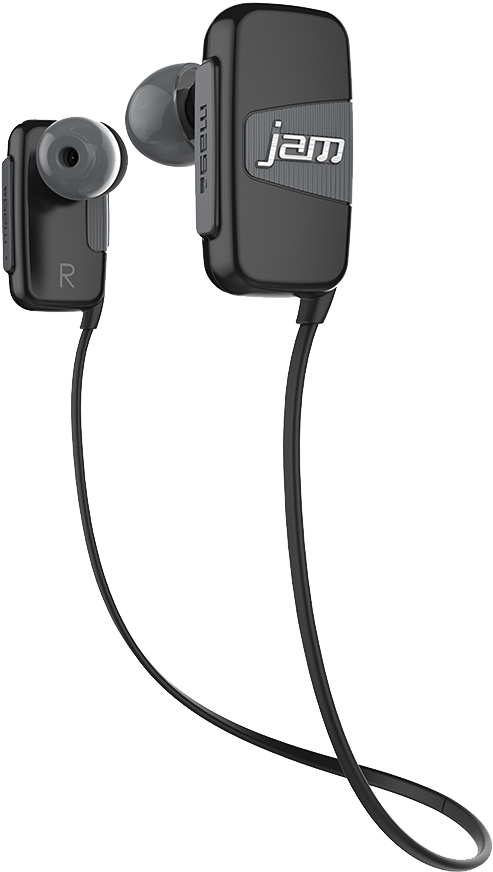 Black Jam Earbuds Isolated