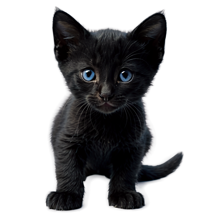 Black Kitten PNG ham4 PNG with transparent background