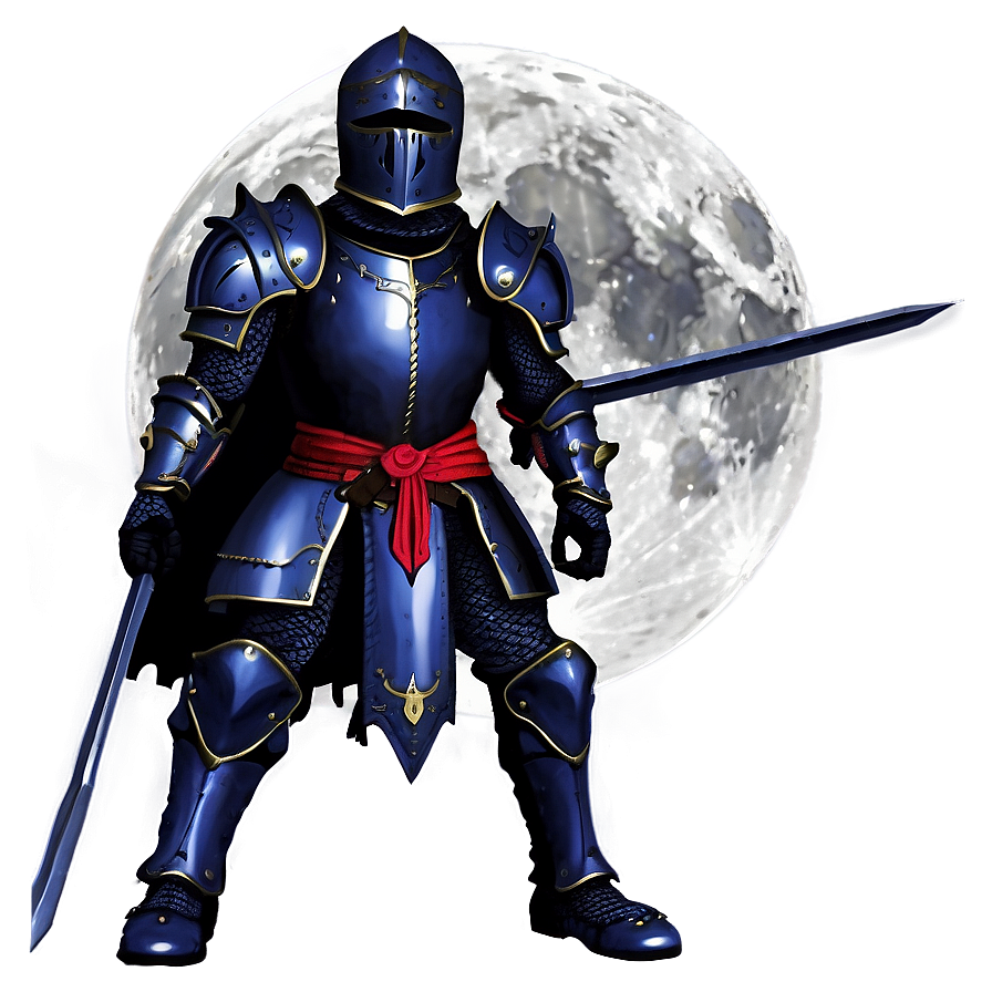 Black Knight In Moonlight Png Kwt