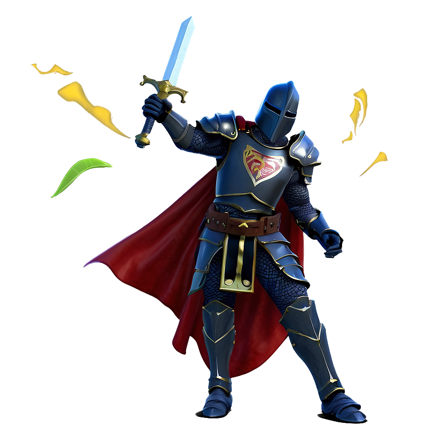 Black Knight Victory Pose Png 43