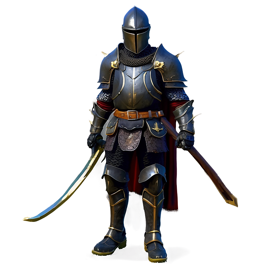 Black Knight With Crossbow Png 36