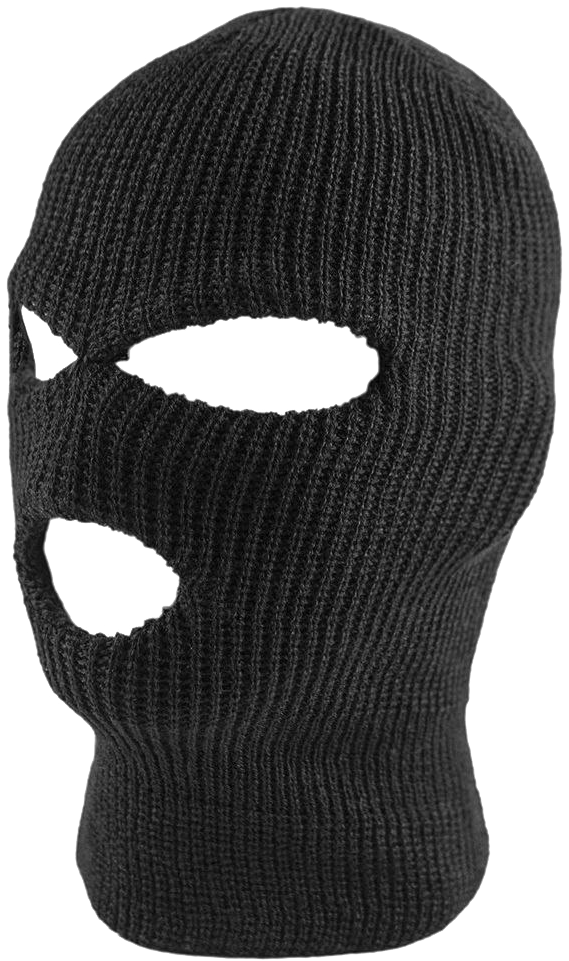 Black Knit Balaclava