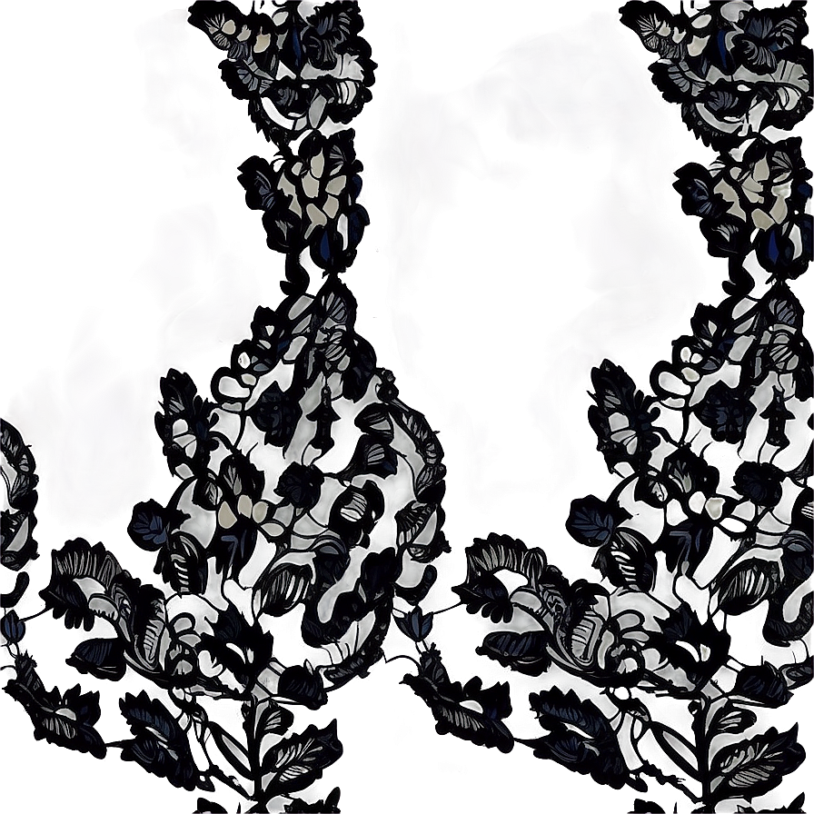 Black Lace Texture PNG bdk51 PNG with transparent background