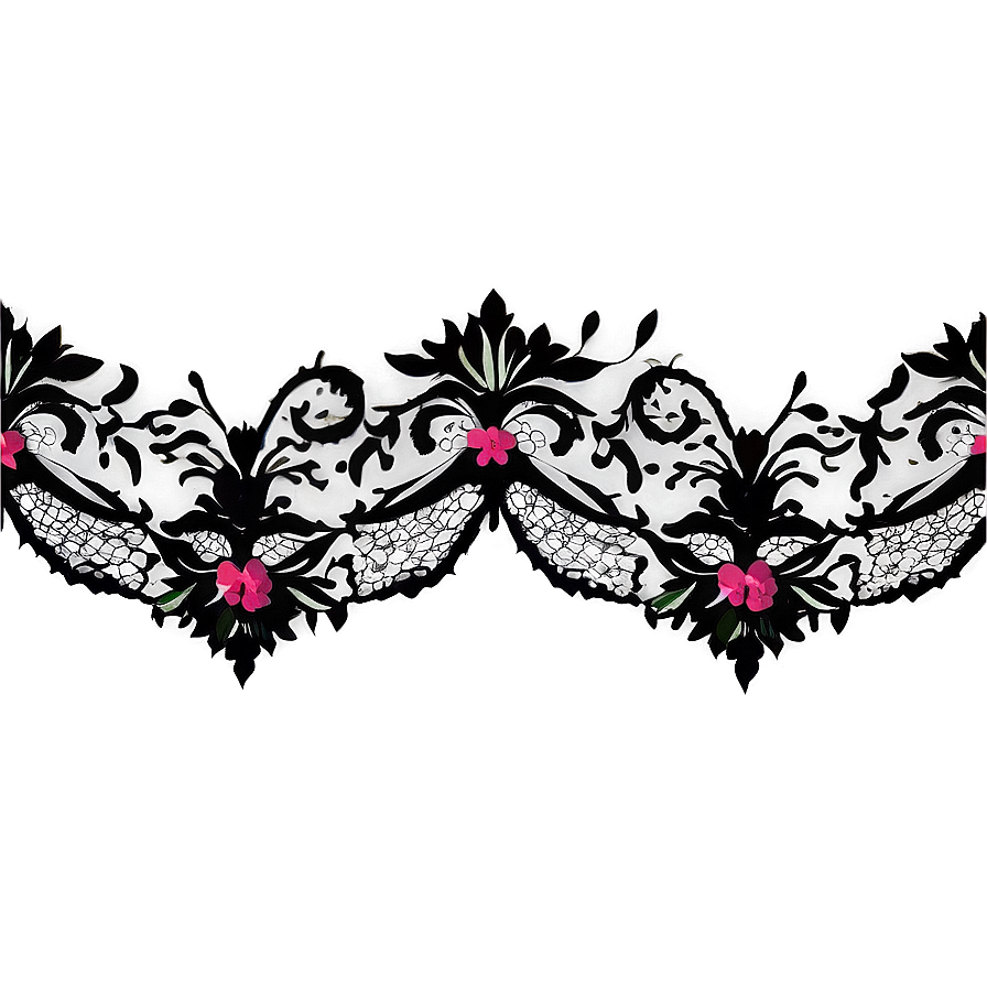 Black Lace Texture PNG ldc11 PNG with transparent background