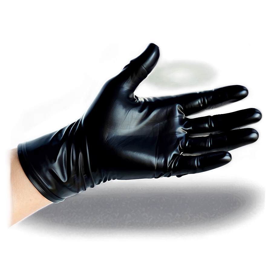 Black Latex Gloves Png 06292024