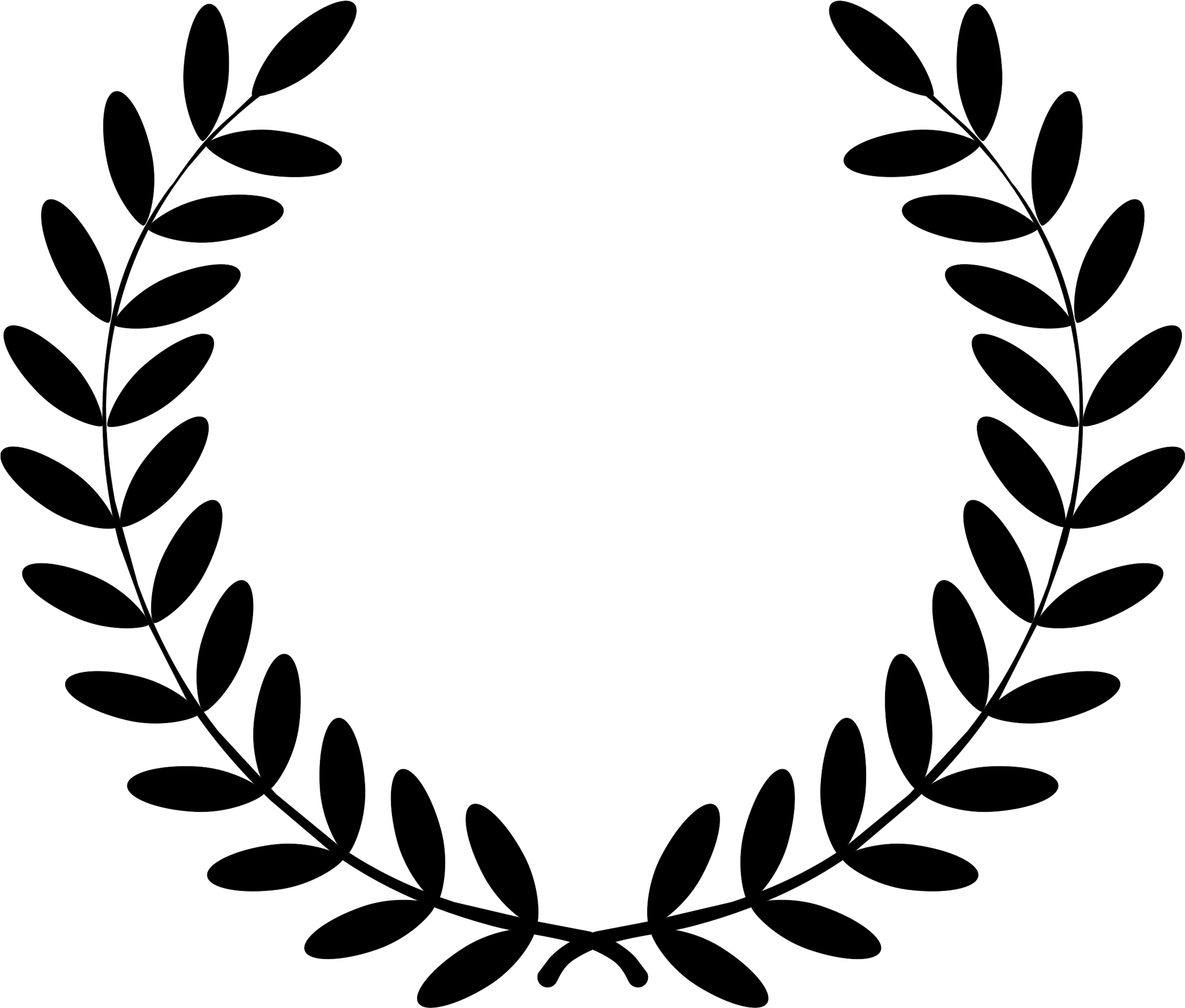 Black Laurel Wreath Graphic