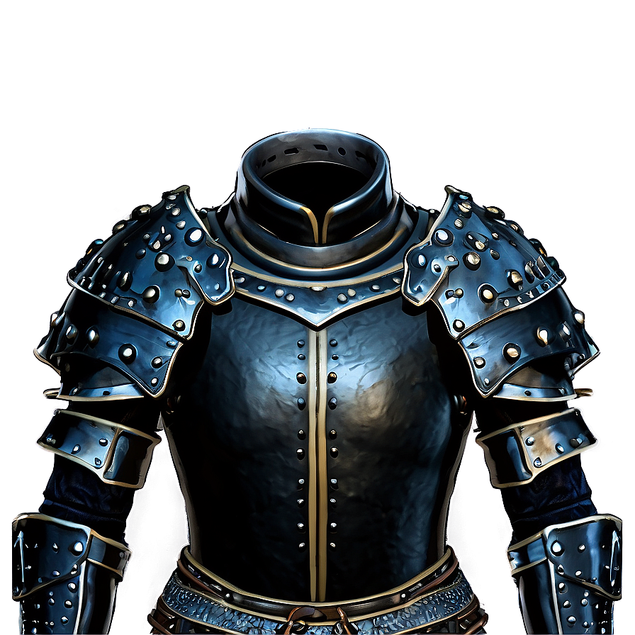 Black Leather Armor Png 06252024