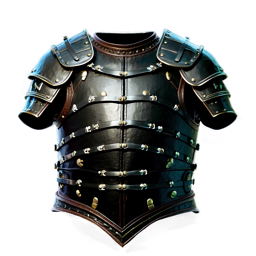 Black Leather Armor Png 06252024