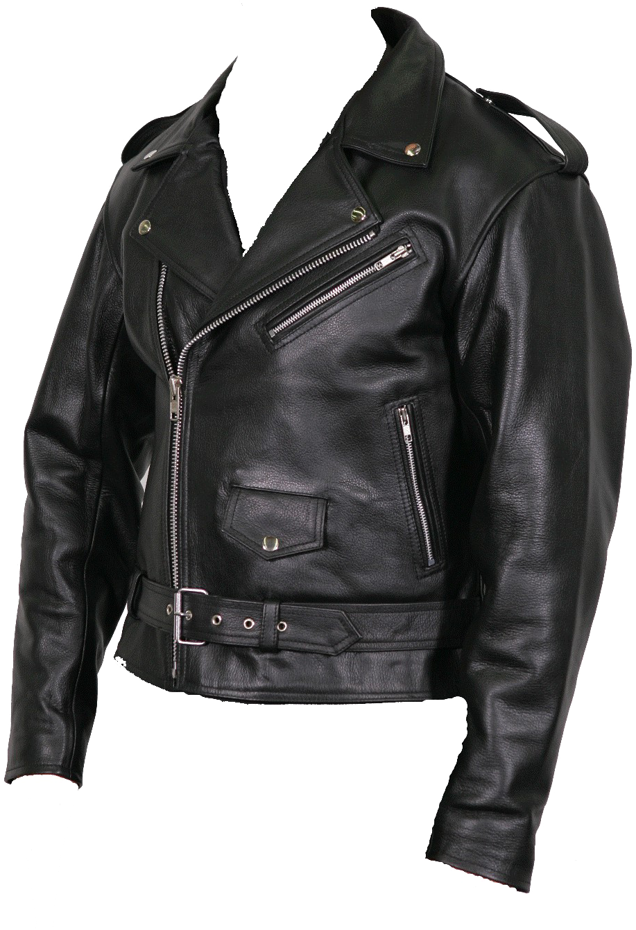 Black Leather Biker Jacket