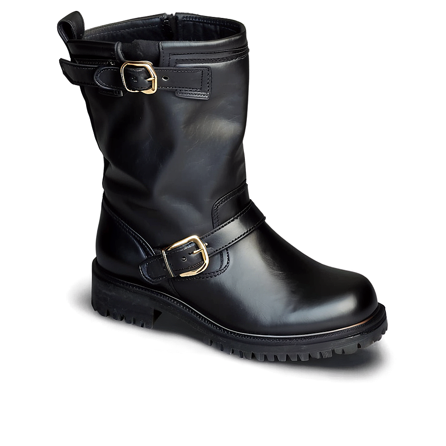 Black Leather Boot Png Bie56