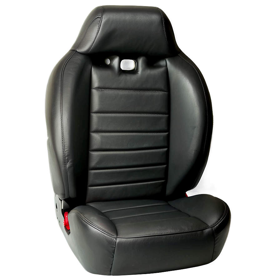 Black Leather Car Seat Png 06252024