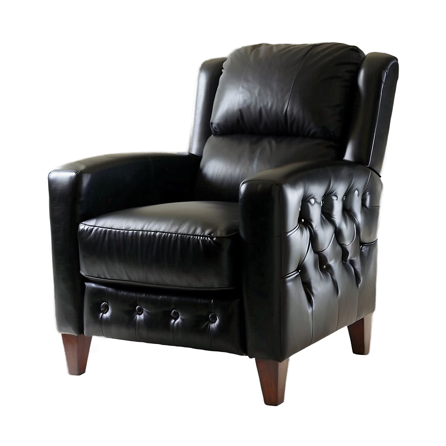 Black Leather Chair Png 06252024