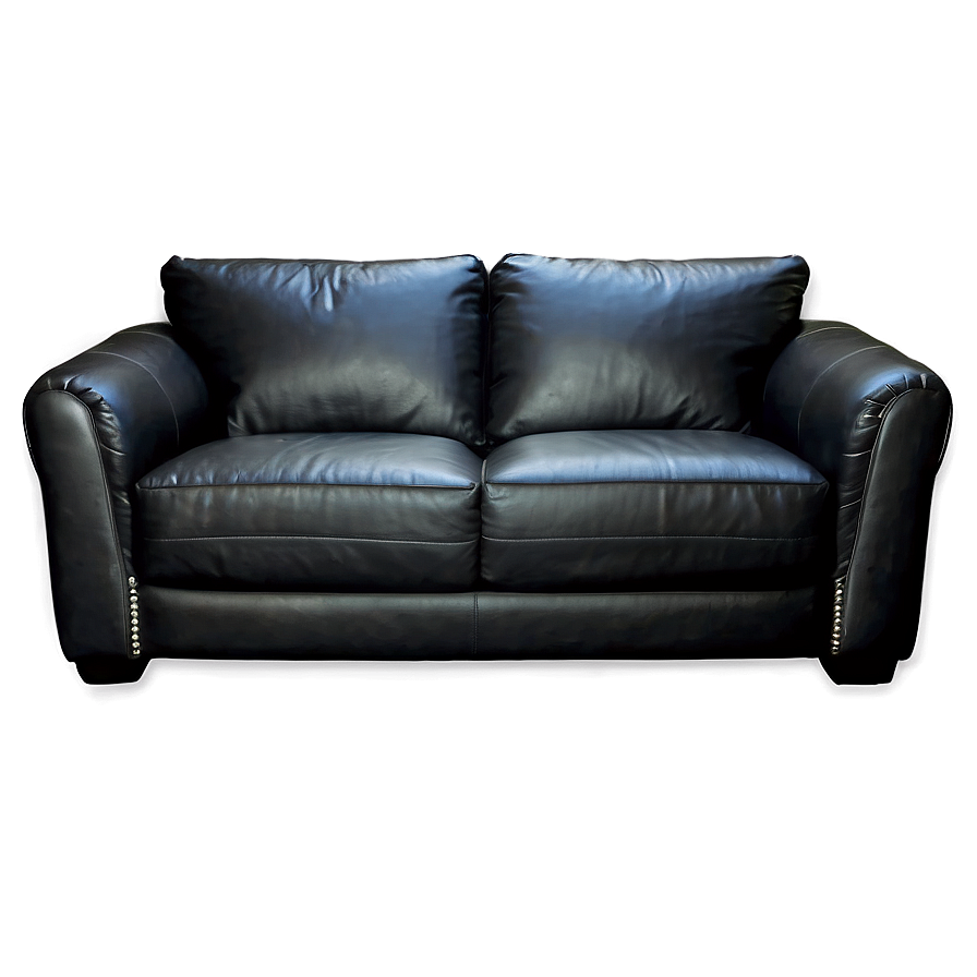 Black Leather Couch Png 59