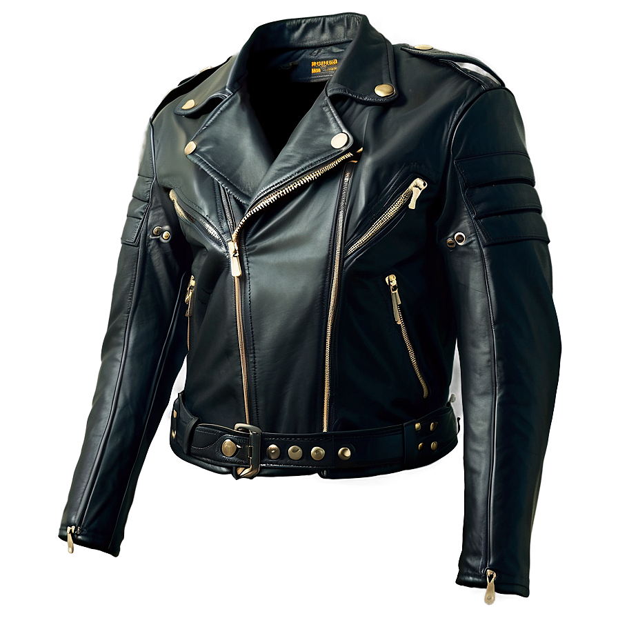 Black Leather Jacket Png 06252024