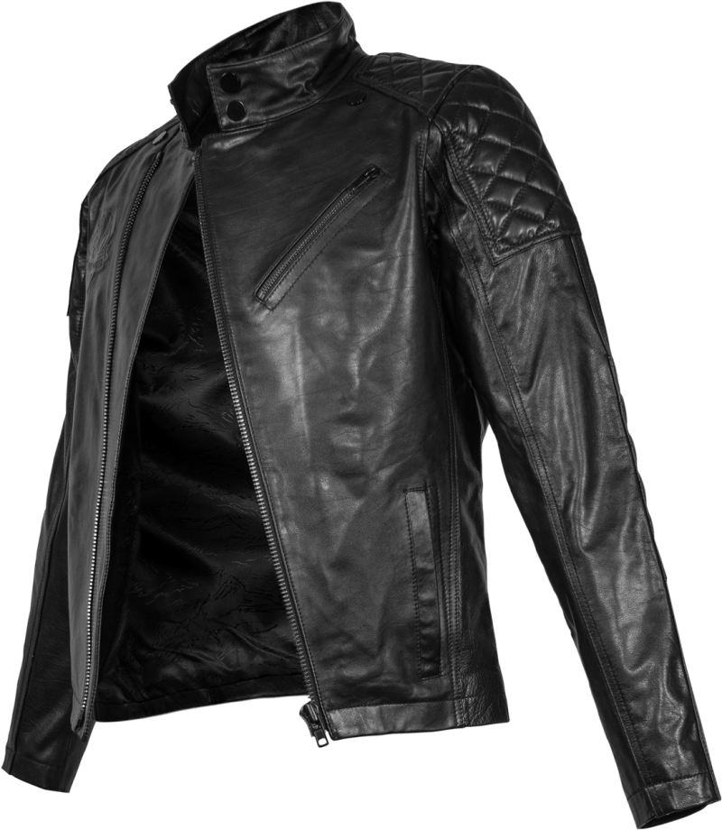 Black Leather Motorcycle Jacket