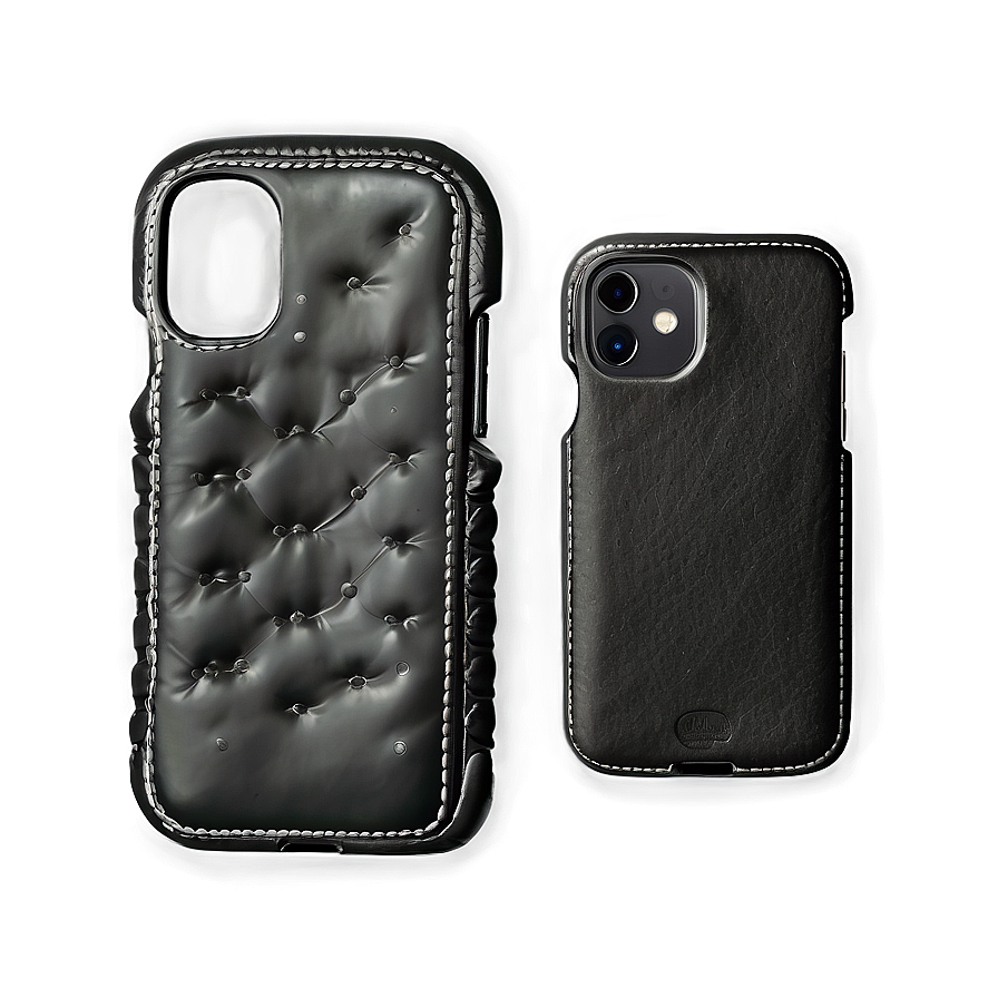 Black Leather Smartphone Case Png Mly