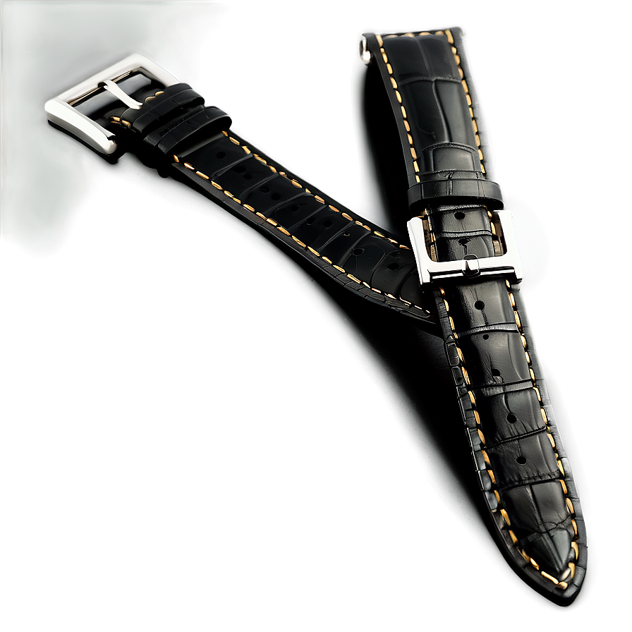 Black Leather Watch Strap Png Gid