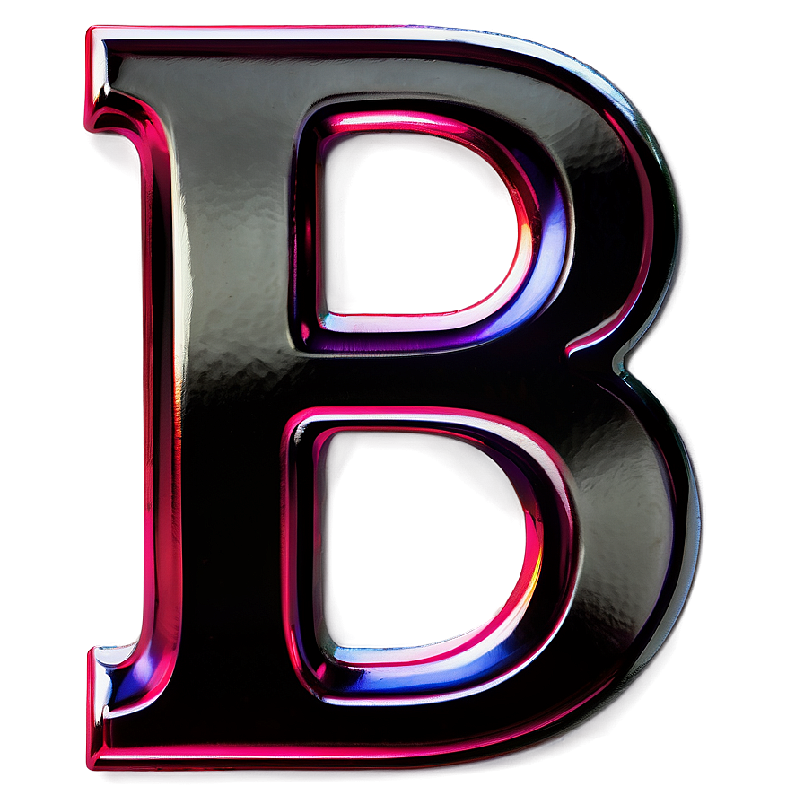 Black Letter B Graphic Png 06202024