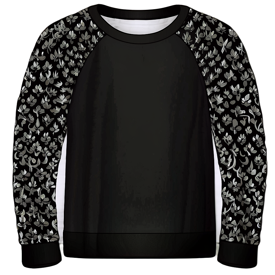 Black Lightweight Sweater Png 06132024