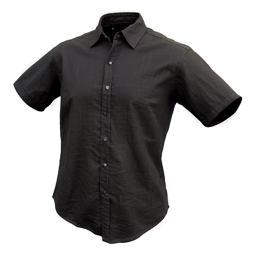 Black Linen Shirt Png Pnd