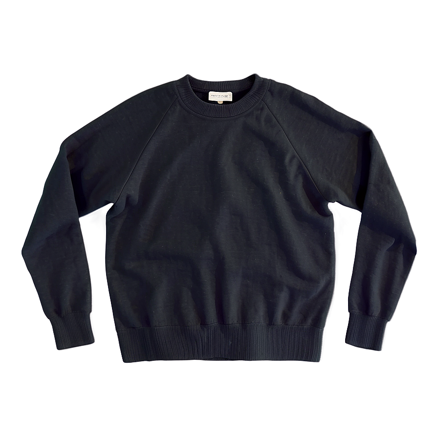 Black Long Sleeve Sweater Png Ckj