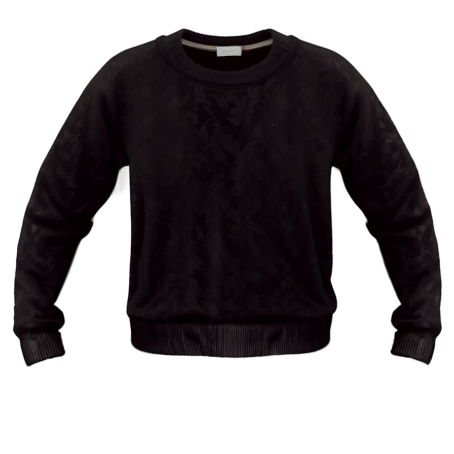 Black Long Sleeve Sweater Png Ing19 Image