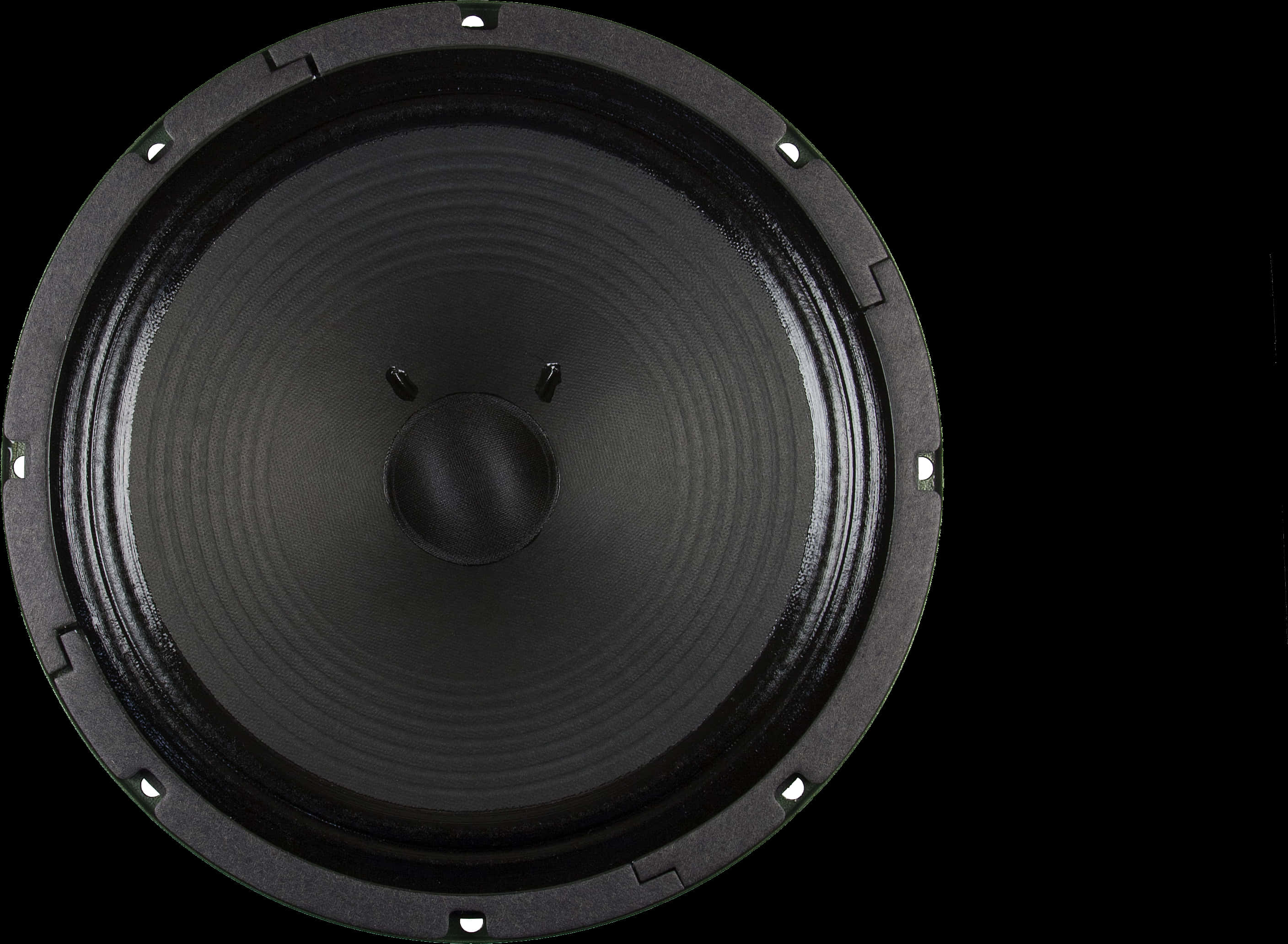 Black Loudspeaker Closeup