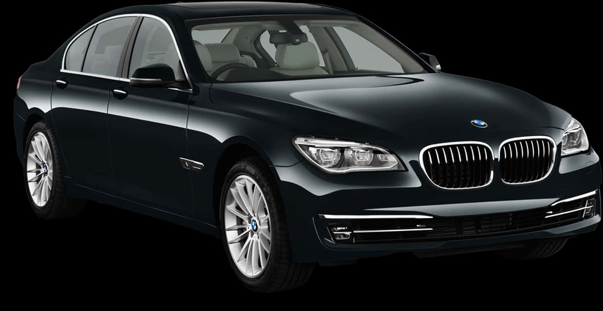Black Sapphire Metallic Bmw 7 Sedan 2013 Car Png Clipart - Black Cars For Sale, Transparent Png PNG with transparent background