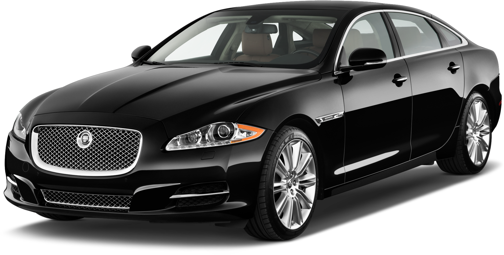 Black Luxury Sedan Profile View