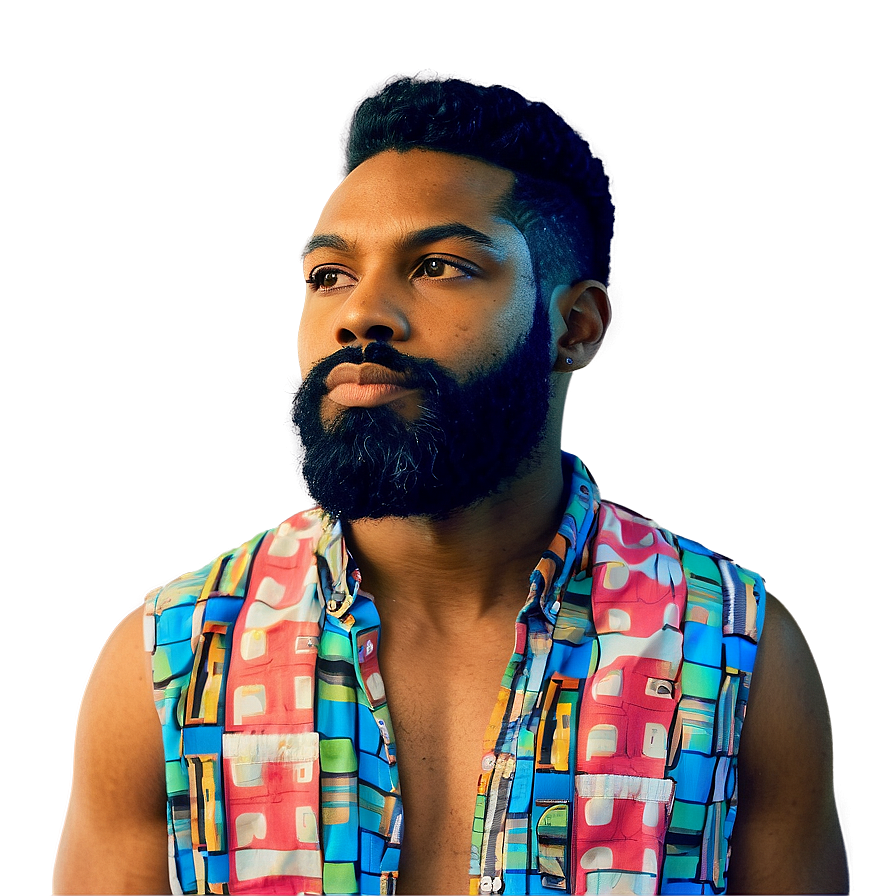 Black Men Beard Styles Png Dse