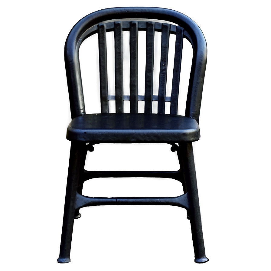 Black Metal Chair Png 6