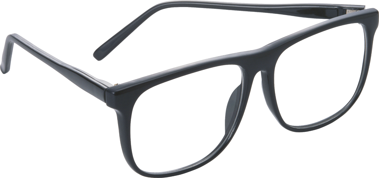 Black Modern Eyeglasses Isolated