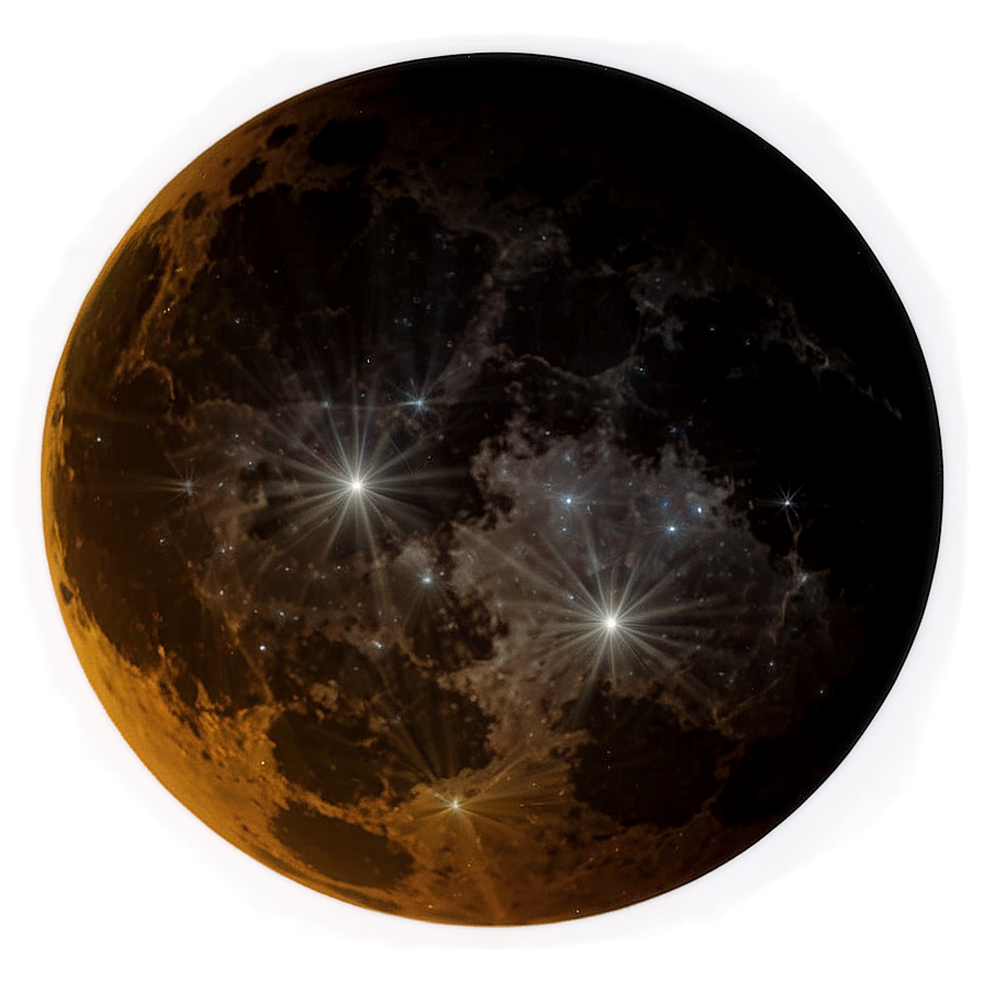 Black Moon In Cosmic Sky Png Hwh