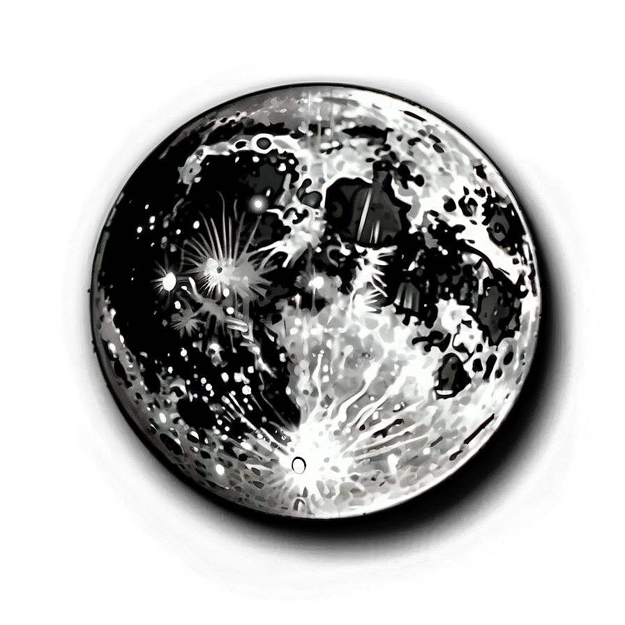 Black Moon With Halo Png 06252024