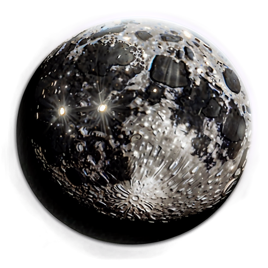 Black Moon With Halo Png Mye