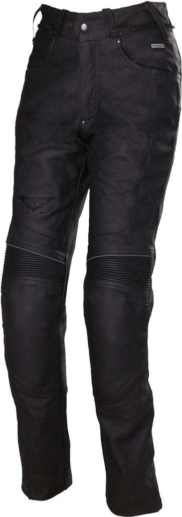 Black Motorcycle Pants PNG with transparent background