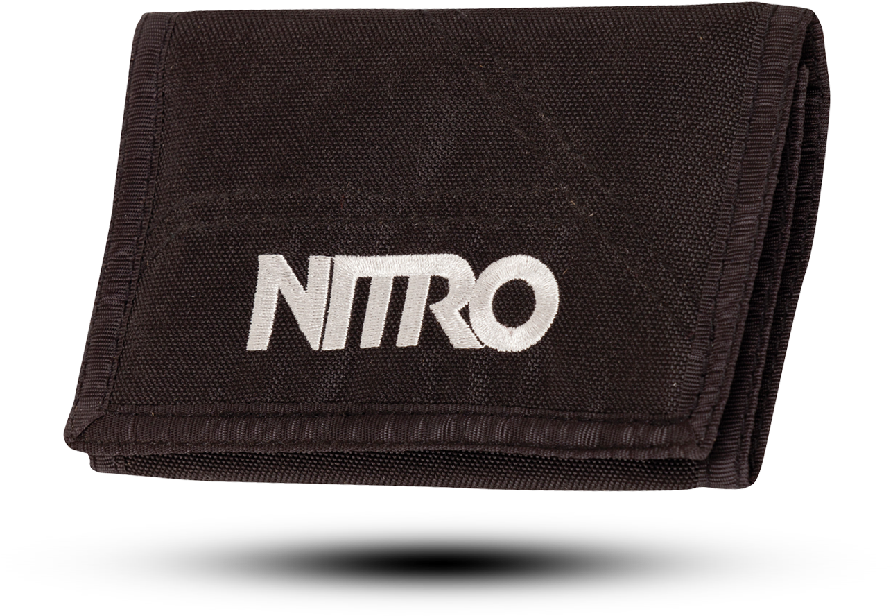 Black Nitro Branded Wallet PNG with transparent background