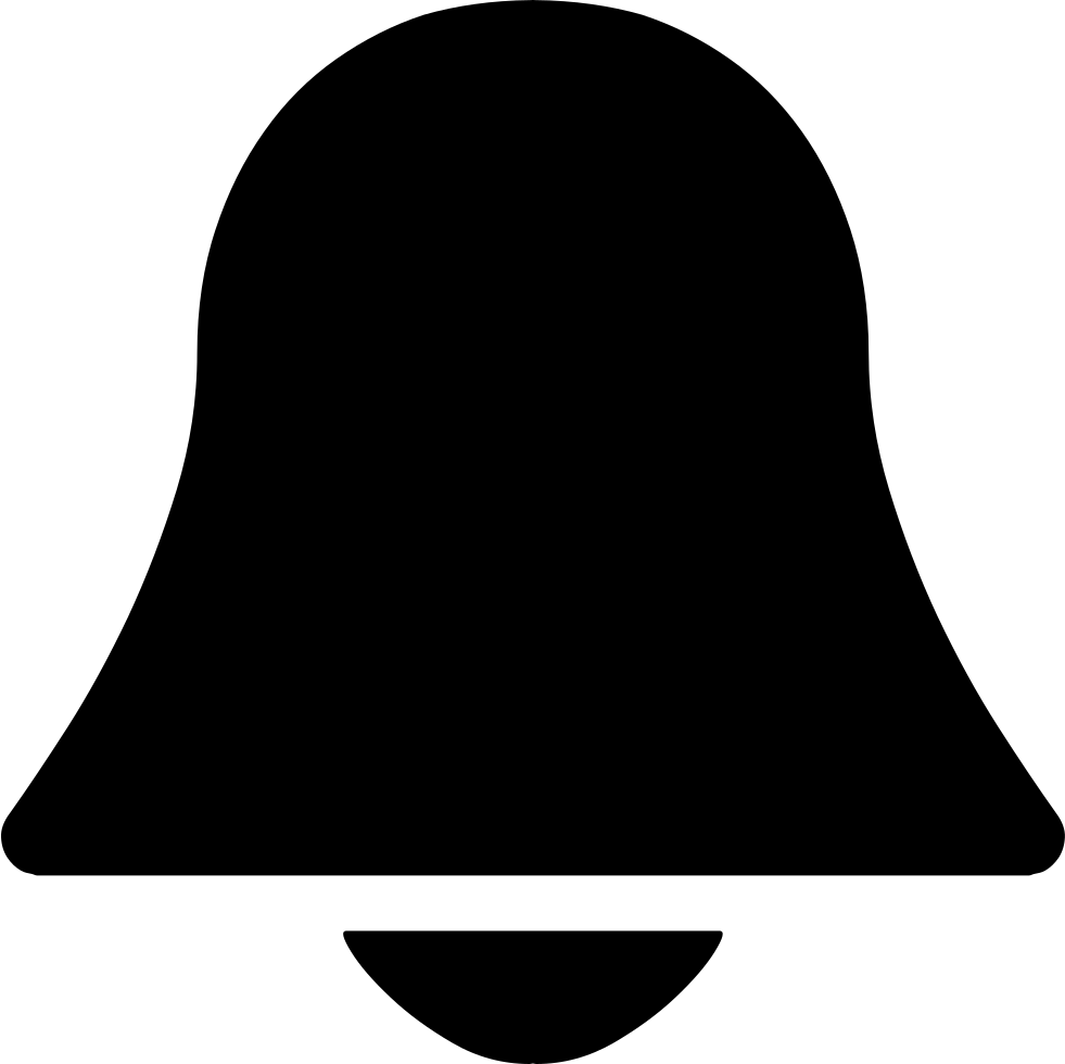 Black Notification Bell Icon