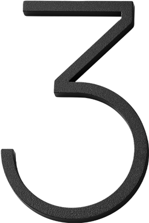 Black Number3 Symbol