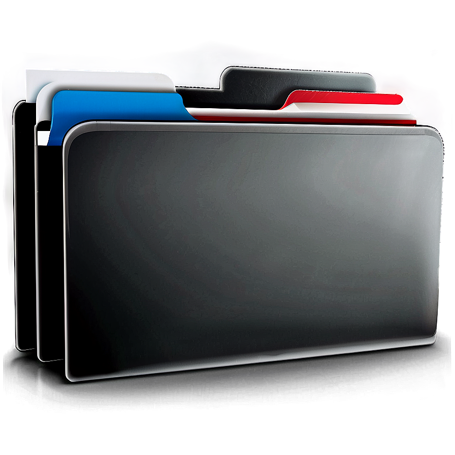 Black Office Folder PNG iap47 PNG image with a transparent background, free high-resolution download