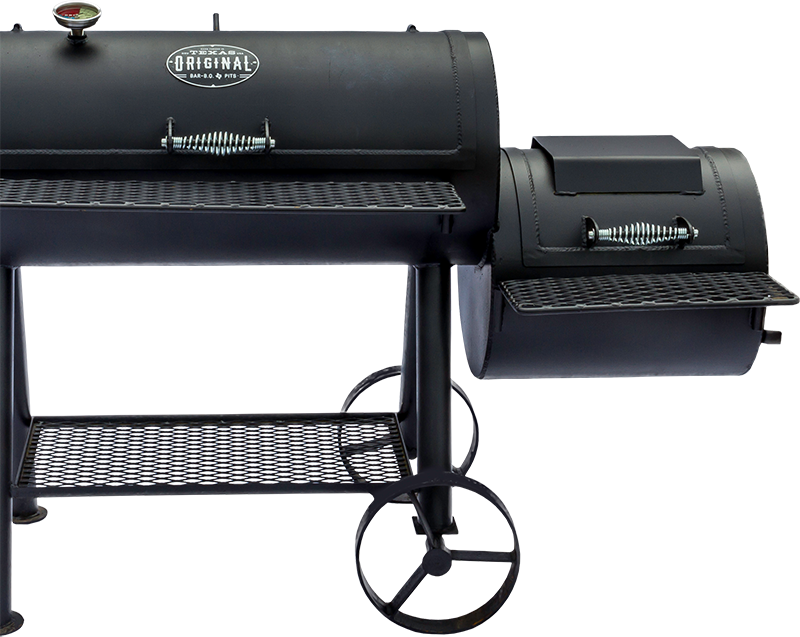 Black Offset Smoker Barbecue