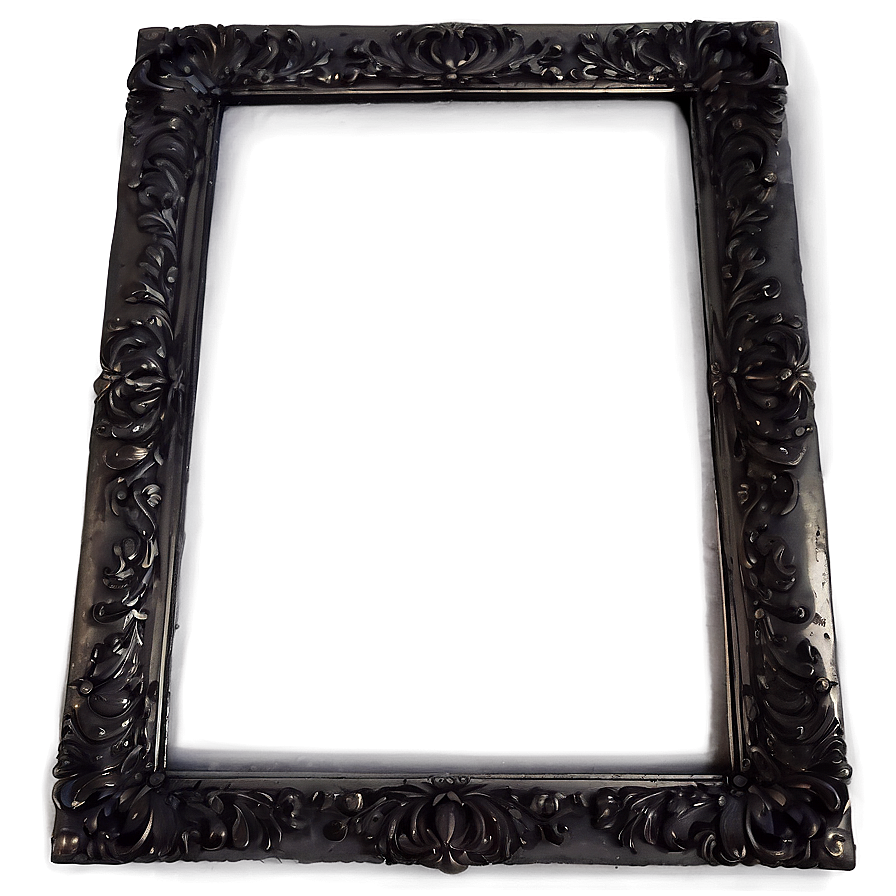 Black Ornate Frame Png 06272024