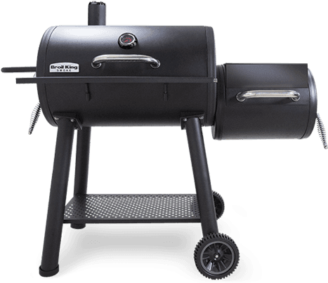 Black Outdoor Smoker Grill