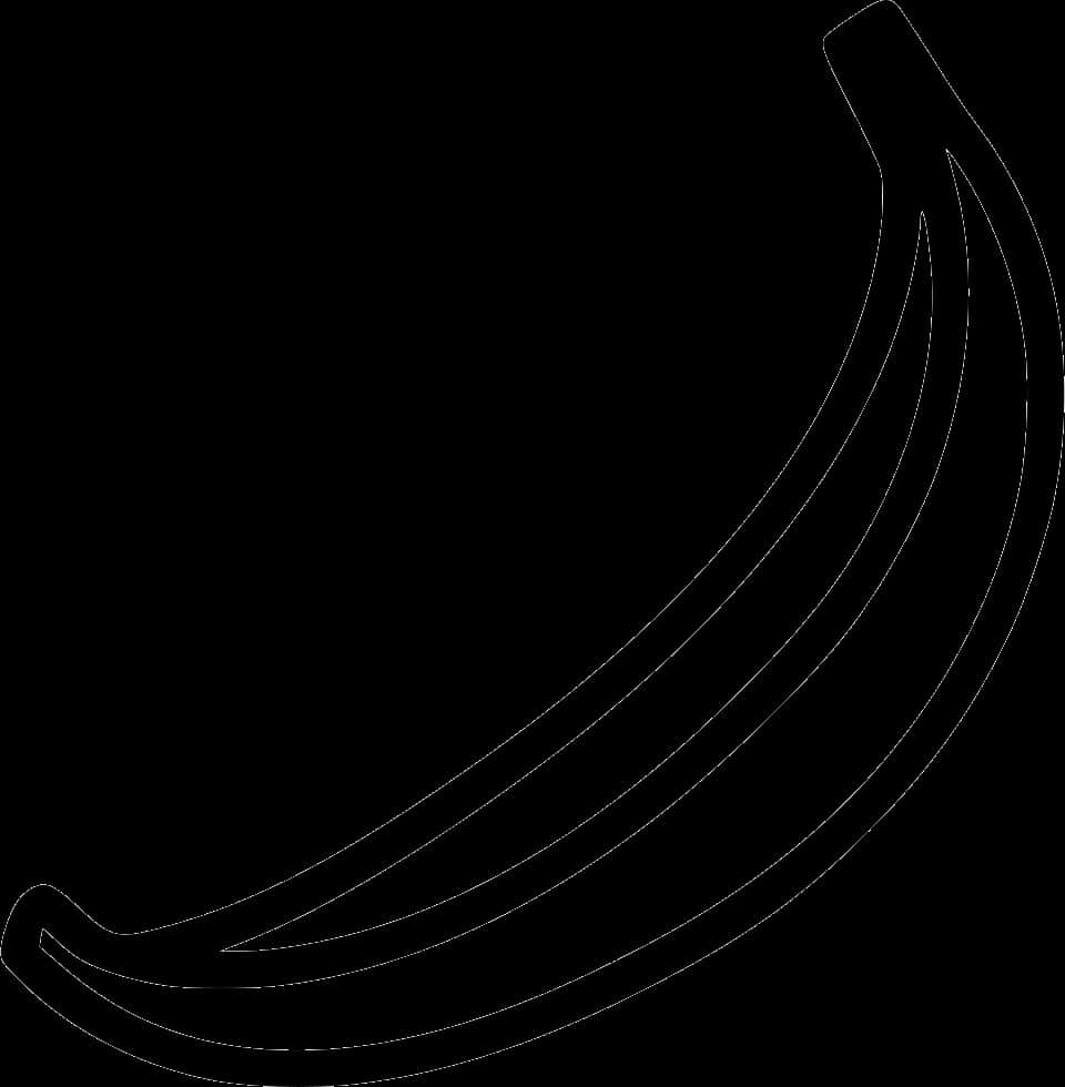 Black Outline Banana